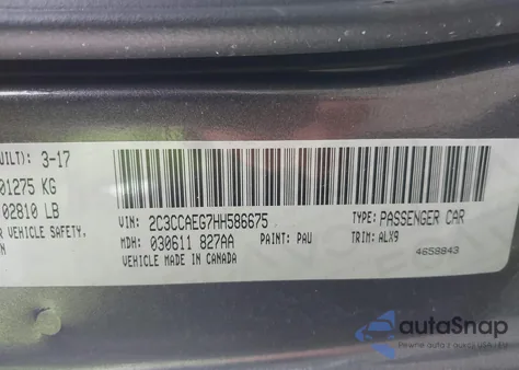 2017 Chrysler 300C from USA, damaged, VIN 2C3CCAEG7HH586675